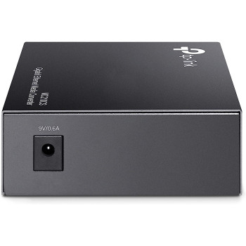 TP-Link Gigabit SFP to RJ45 Fiber Media Converter, Fiber to Ethernet Converter, 10/100/1000Mbps RJ45 Port to 1000Base-LX Single-Mode Fiber (MC210CS) Grey