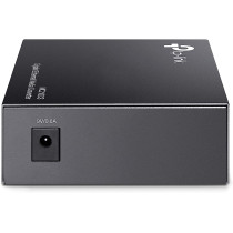TP-Link Gigabit SFP to RJ45 Fiber Media Converter, Fiber to Ethernet Converter, 10/100/1000Mbps RJ45 Port to 1000Base-LX Single-Mode Fiber (MC210CS) Grey