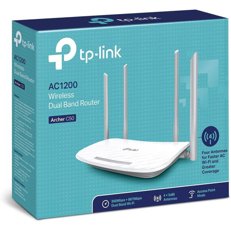 AC1200 Wireless Dual Band Router Archer C50