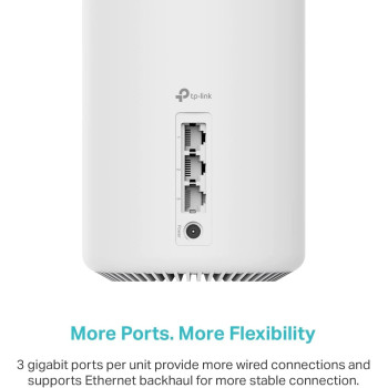 TP-Link Deco AXE5400 Tri-Band WiFi 6E Mesh System(Deco XE75) Covers up to 7200 Sq.Ft, Replaces WiFi Router and Extender, AI-Driven Mesh, New 6GHz Band, 3 Pack