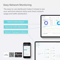 TP-Link Omada Hardware Controller, SDN Integrated, 2 Gigabit Port + 1 USB 3.0 Port, Manage Up to 500 Devices, Easy Intelligent Network Monitor Maintenance, Cloud Access Omada App (OC300)