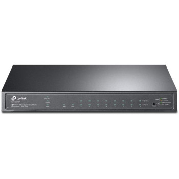 TP-Link TL-SG2210P 10-Port Smart Switch mit 8 PoE+ Ports (61 Watt, Zentrales Cloud-Management, In Omada-SDN integriert, IPv6-Unterst¼tzung, Sicheres Netzwerk) Schwarz