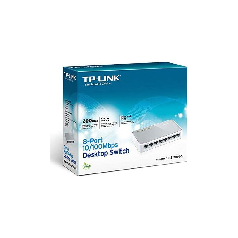 TP-Link TL-SF1008D 8-Port 10/100Mbps Desktop Switch