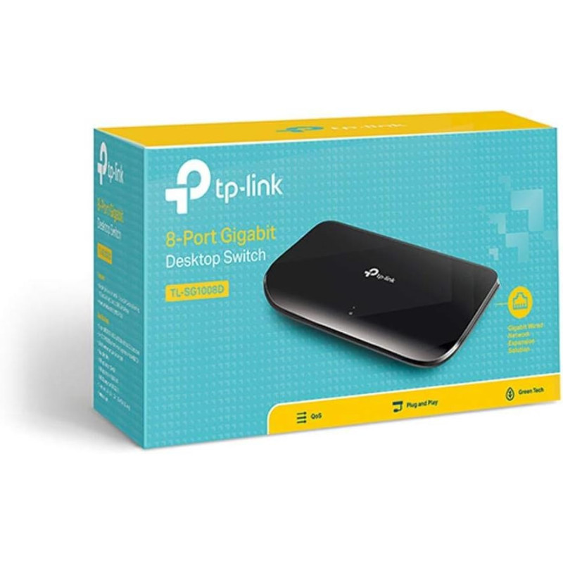 TP-Link Gigabit Ethernet 8 Switch - TL-SG1008D