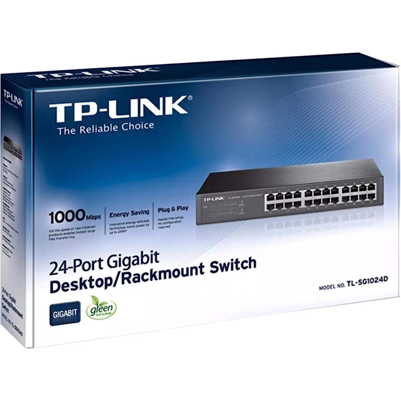 TP-LINK 16 Port Gigabit Ethernet, Black - TL-SG1016D