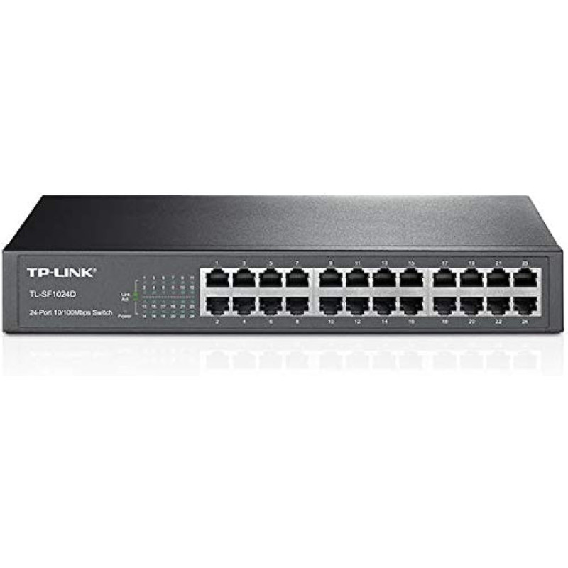 TP-LINK 24 port 10 and 100Mbps Desktop Rackmount Switch - TL-SF1024D