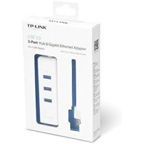 TPLINK USB 3.0 3-Port Hub Gigabit Ethernet Adapter 2 in 1 USB Adapter UE330