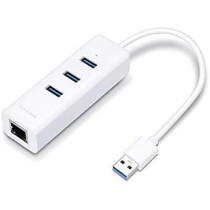 TPLINK USB 3.0 3-Port Hub Gigabit Ethernet Adapter 2 in 1 USB Adapter UE330