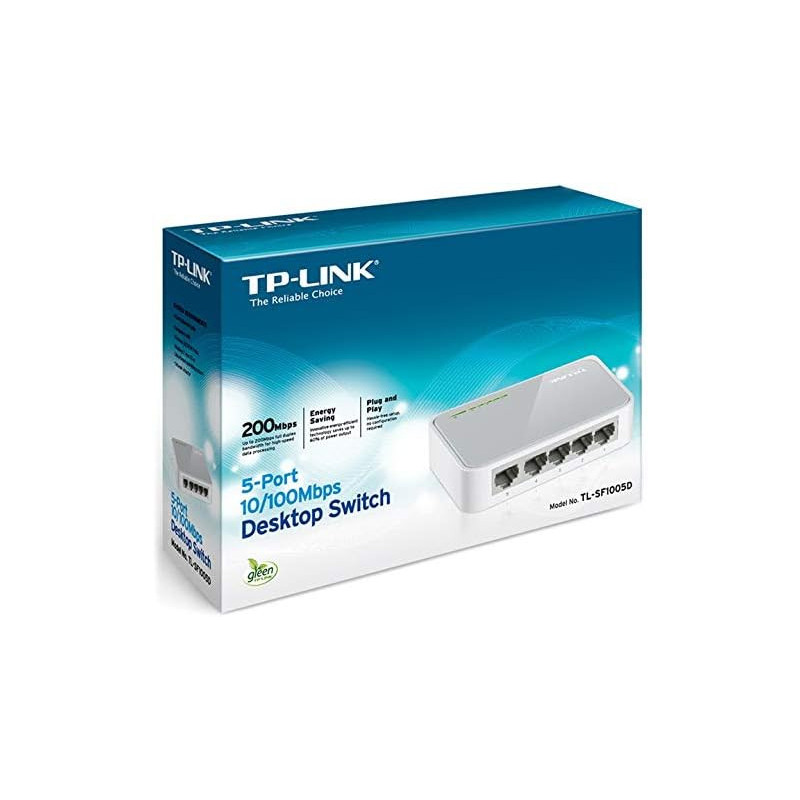 TP-Link 5 Port Fast Ethernet - Gray
