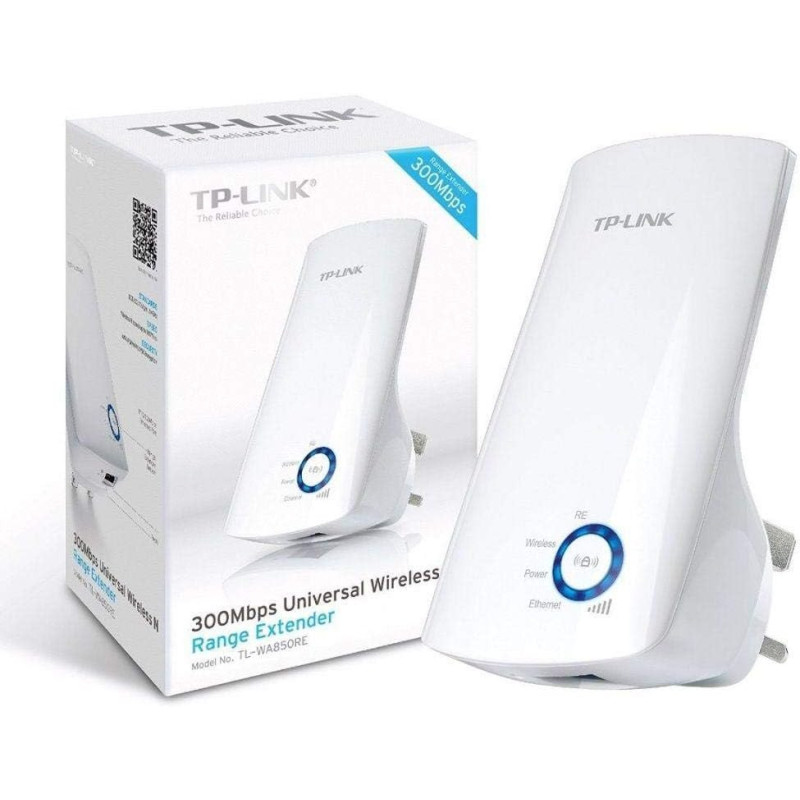Pure White Color TP-LINK TL-WA850RE 300Mbps Universal Wireless N WiFi Range Expand Extender Booster Signal Indicator