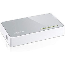 TP-Link TL-SF1008D 8 Port 100 Mbps Desktop Switch - White and Gray