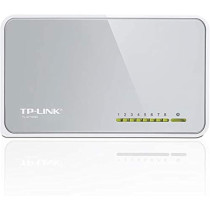 TP-Link TL-SF1008D 8 Port 100 Mbps Desktop Switch - White and Gray