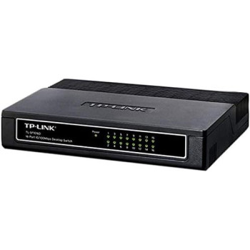 TP-Link TL-SF1016D 16-Port 10/100Mbps Desktop Switch - Black