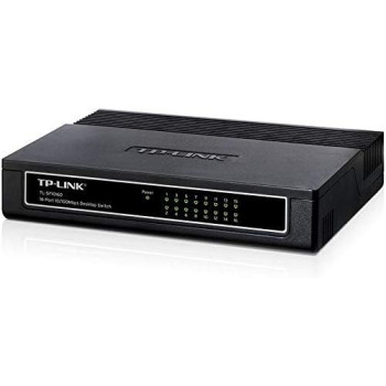 TP-Link TL-SF1016D 16-Port 10/100Mbps Desktop Switch - Black