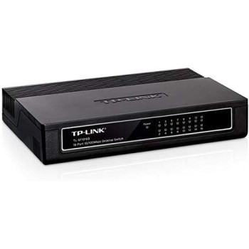 TP-Link TL-SF1016D 16-Port 10/100Mbps Desktop Switch - Black