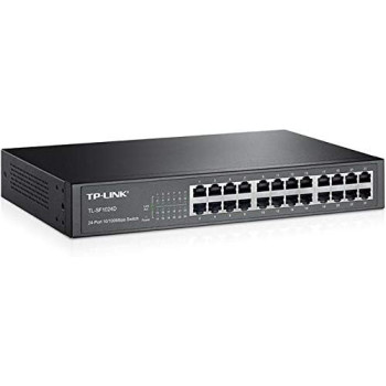 TP-Link TL-SF1024D 24-port 10/100Mbps Desktop and Rackmount Switch - Black