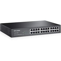 TP-Link TL-SF1024D 24-port 10/100Mbps Desktop and Rackmount Switch - Black