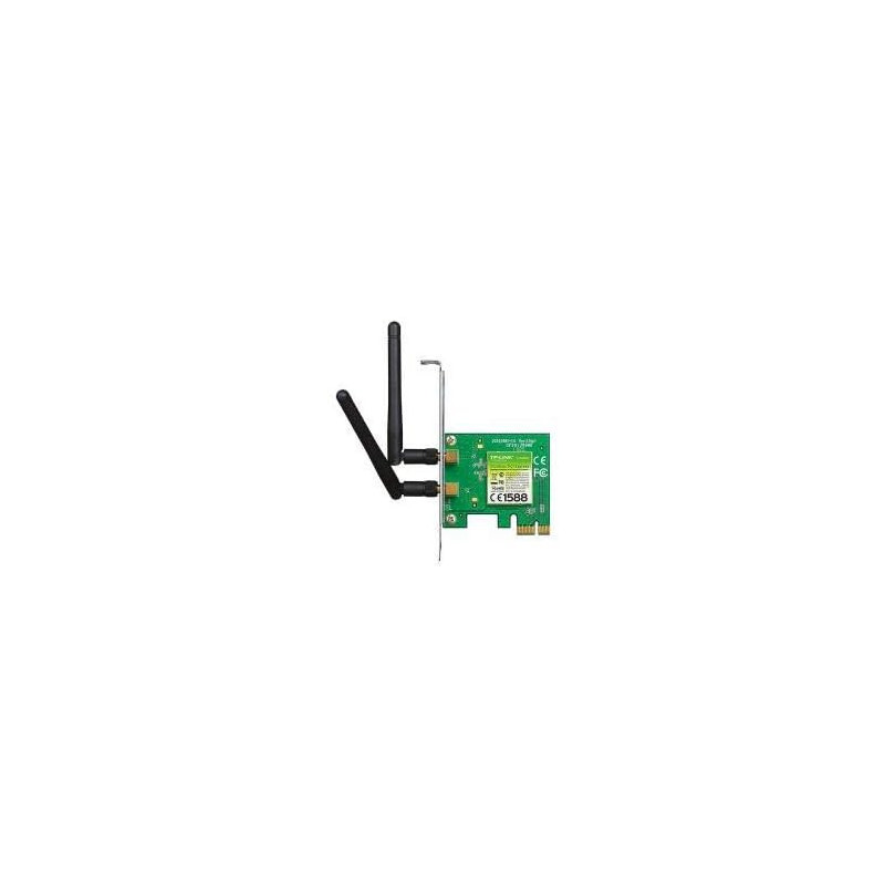 TP-Link TL-WN881ND 300Mbps Wireless N PCI Express Adapter, 2 Detachable Antennas, Low Profile Bracket