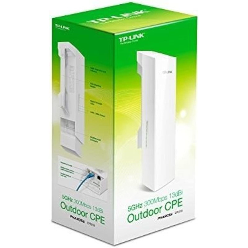TP-LINK CPE510 5GHz 300Mbps WiFi 13dBi Outdoor CPE Point to Point Up to 15km+ Wireless Data Transmission