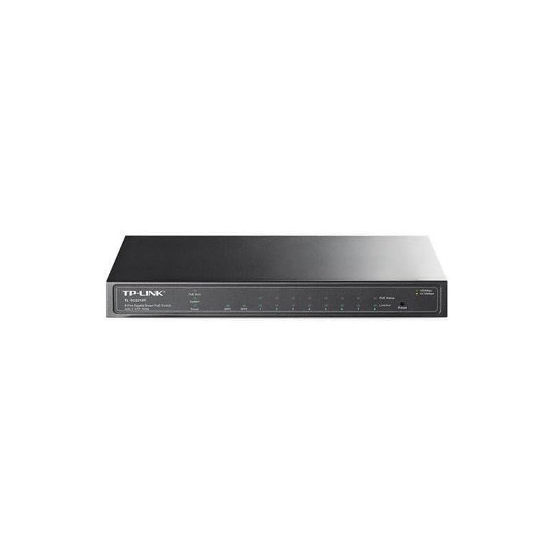 TP-Link 8-Port Gigabite PoE Smart Switch with 2 SFP Slots - 10 100 1000Base-T 1000Base-X