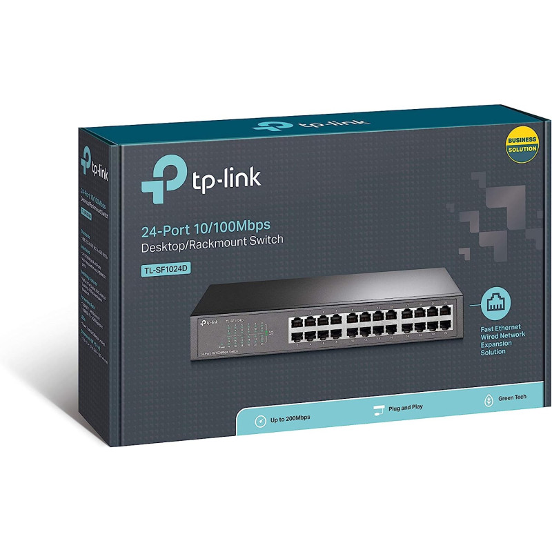 TP-Link switching hub 24-port rack-mount 10 / 100Mbps metal casing TL-SF1024D