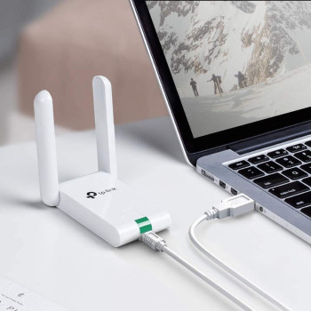 300Mbps High Gain Wi-Fi USB Adapter, desktop housing, Mini USB 2.0