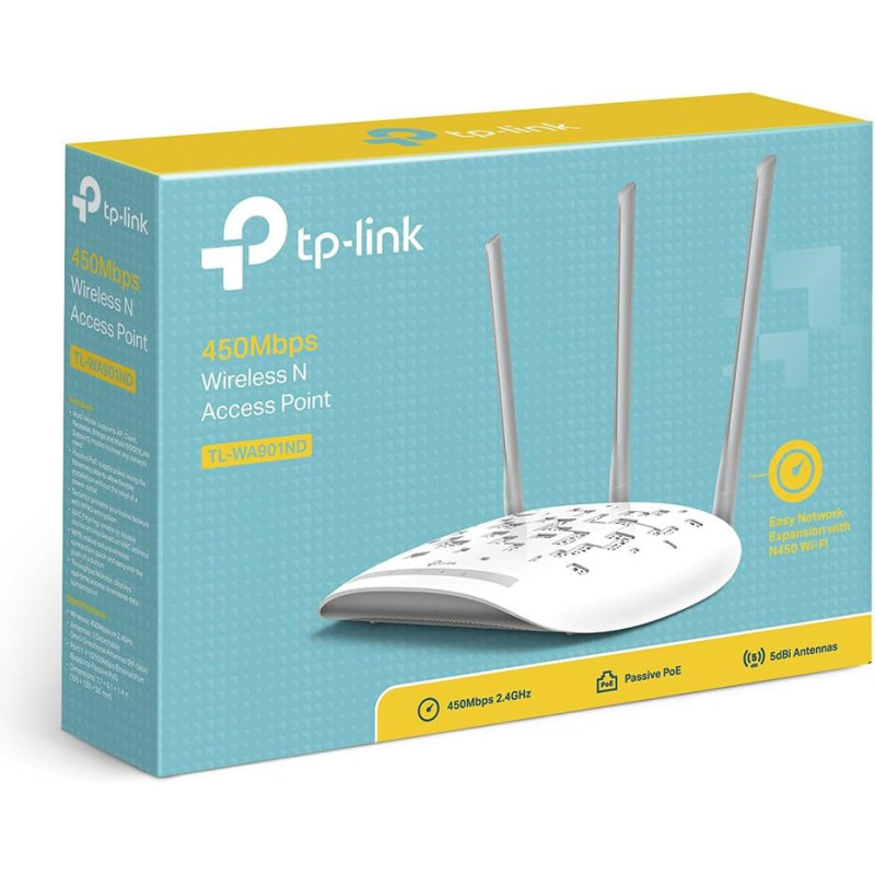 TP LINK ROUTER/WIRELESS 300MBPS ADVANCED WIRELESS N ACCESS POINT WITH THREE DETACHABLE ANTEENA