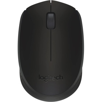 Logitech M171 Wireless Mouse for PC, Mac, Laptop, 2.4 GHz, Optical Tracking, 12-Months Battery Life, Ambidextrous-Black