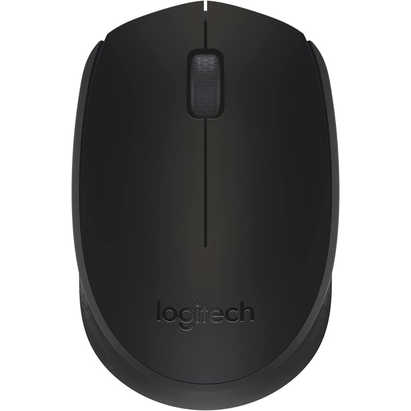 Logitech M171 Wireless Mouse for PC, Mac, Laptop, 2.4 GHz, Optical Tracking, 12-Months Battery Life, Ambidextrous-Black