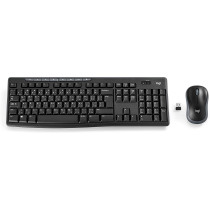 Logitech Mk270 Wireless Keyboard And Mouse Combo For Windows, 2.4 Ghz Wireless, Compact Wireless Mouse, 8 Multimedia And Shortcut Keys, 2-Year Battery Life, Pc/Laptop, English/Arabic