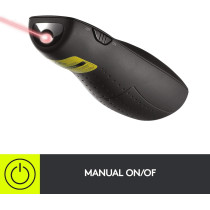 Logitech Wireless Presenter R400, Wireless Presentation Remote Clicker with Laser Pointer, Black, 1.9Quot; x 6.2Quot; x 8Quot;