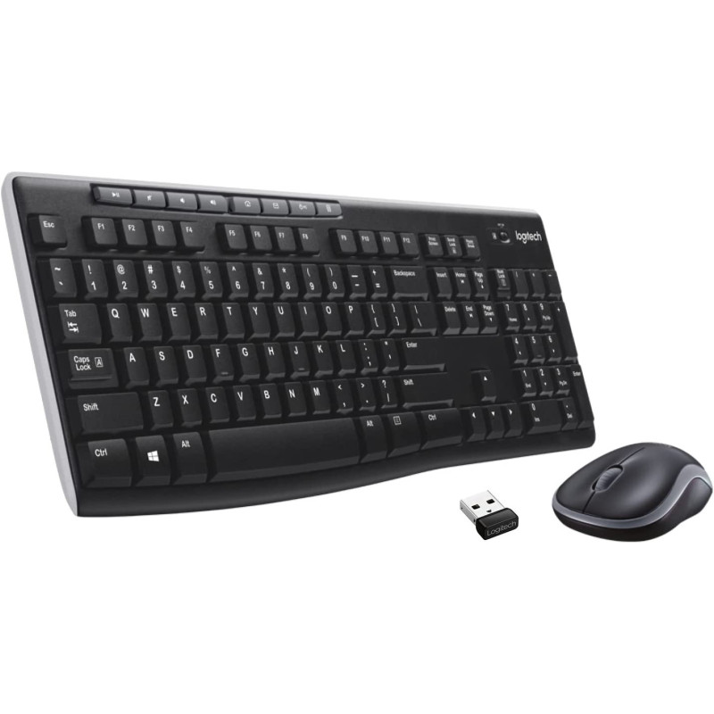 Logitech MK270 Wireless Keyboard and Mouse Combo - Keyboard and Mouse Included, Long Battery Life