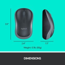 Logitech MK270 Wireless Keyboard and Mouse Combo - Keyboard and Mouse Included, Long Battery Life