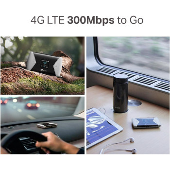 TP-Link M7450 4G+ MiFi, Portable Travel Wi-Fi, SD Card Slot, Unlocked LTE-Advanced Cat6 Mobile Wi-Fi Hotspot, Caravan Wi-Fi (Share Dual Band Wi-Fi with Up to 32 Devices, Easy tpMiFi App Management)
