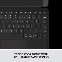 Logitech Folio Touch Ipad Keyboard Case With Trackpad And Smart Connector For Air (4Th 5Th Generation), Ara Qwerty Graphite