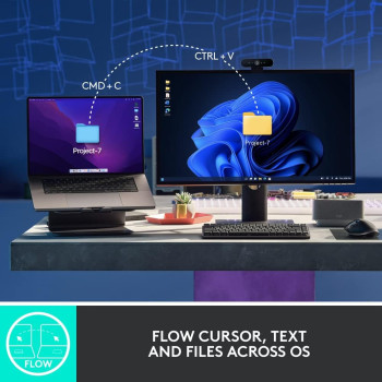 Logitech MX Master 3S - Wireless Performance Mouse with Ultra-fast Scrolling, Ergo, 8K DPI, Track on Glass, Quiet Clicks, USB-C, Bluetooth, Windows, Linux, Chrome - Pale Grey