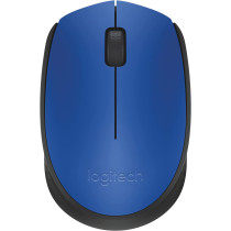 Logitech M171 Wireless Mouse for PC, Mac, Laptop, 2.4 GHz with USB Mini Receiver, Optical Tracking, 12-Months Battery Life, Ambidextrous - Blue