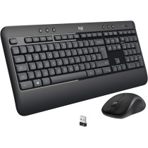 Logitech 920-008693 MK540 Wireless Keyboard and Mouse Combo for Windows, 2.4 GHz Wireless with Unifying USB-Receiver, Wireless Mouse, Multimedia Hot Keys, 3-Year Battery Life, PC/Laptop