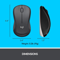 Logitech 920-008693 MK540 Wireless Keyboard and Mouse Combo for Windows, 2.4 GHz Wireless with Unifying USB-Receiver, Wireless Mouse, Multimedia Hot Keys, 3-Year Battery Life, PC/Laptop