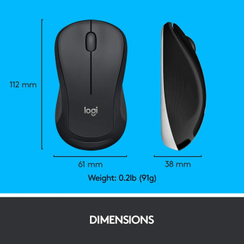 Logitech 920-008693 MK540 Wireless Keyboard and Mouse Combo for Windows, 2.4 GHz Wireless with Unifying USB-Receiver, Wireless Mouse, Multimedia Hot Keys, 3-Year Battery Life, PC/Laptop
