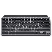 Logitech MX Keys Mini Minimalist Wireless Illuminated Keyboard, Compact, Bluetooth, Backlit, USB-C, Compatible with Apple macOS, iOS, Windows, Linux, Android, Metal Build, Arabic Keyboard - Graphite