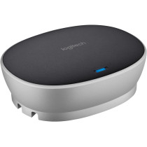 Logitech Group Video Conferencing Bundle with Expansion Mics for Big Meeting Rooms, Black and Silver