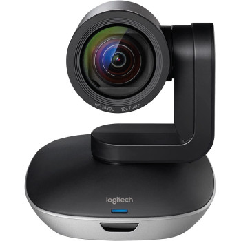 Logitech Group Video Conferencing Bundle with Expansion Mics for Big Meeting Rooms, Black and Silver