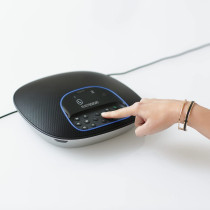 Logitech Group Video Conferencing Bundle with Expansion Mics for Big Meeting Rooms, Black and Silver