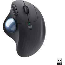 Logitech ERGO M575 Wireless Trackball Mouse - Easy thumb control, precision and smooth tracking, ergonomic comfort design, for Windows, PC and Mac with Bluetooth and USB capabilities - Graphite