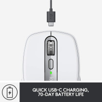 Logitech MX Anywhere 3 for Mac Wireless, Ultrafast Scrolling, Any Surface, 4K DPI, Customizable Buttons, USB-C, Bluetooth,MacBook Pro,Macbook Air,iMac,iPad Compatible