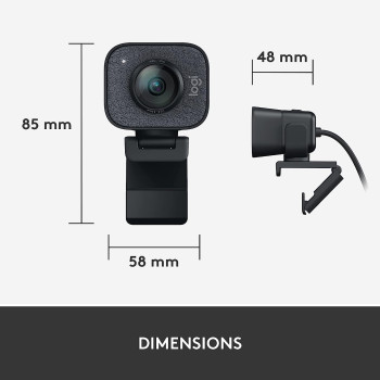 Logitech For Creators Streamcam - Premium Webcam Streaming And Video Content Creation, Full Hd 1080P 60 Fps, Glass Lens, Smart Autofocus, Usb Connection, Pc, Mac Graphite