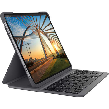 Logitech Slim Folio Pro Backlit Bluetooth Keyboard Case for iPad Pro 11-inch (1st, 2nd, 3rd, 4th gen - 2018, 2020, 2021, 2022) - Graphite; Arabic Layout