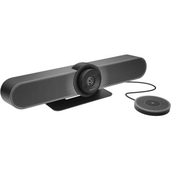 Logitech Meetup Conference Cam for Huddle Rooms Meeting with Bluetooth Speakers