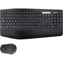 Logitech Mk850 Multi-Device Wireless Keyboard And Mouse Combo, 2.4Ghz Bluetooth, Curved Keyframe Mouse, 12 Programmable Keys, 3-Year Battery Life, Pc/Mac, Intl, Ar